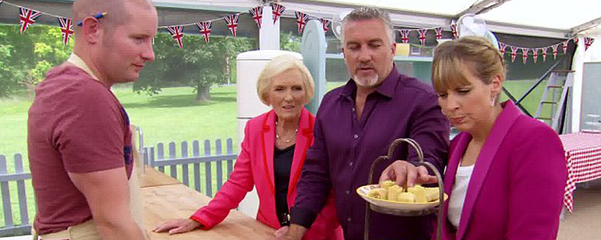 Richard Burr featuring on The Bake Off 2014