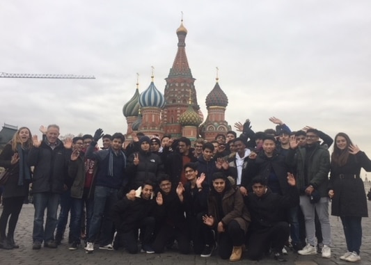 Borscht for the boys: pupils sample Russian culture on trip to Moscow and St Petersburg