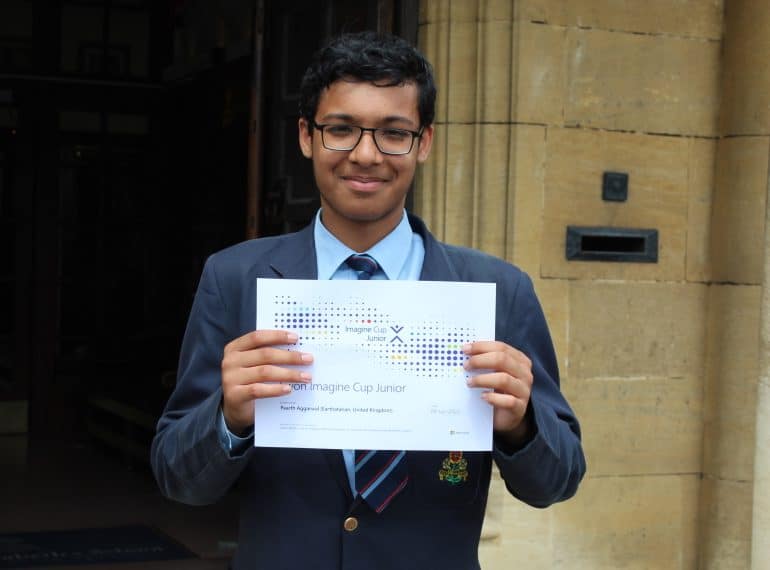 World-beater! Paarth’s ingenuity impresses in Microsoft AI competition