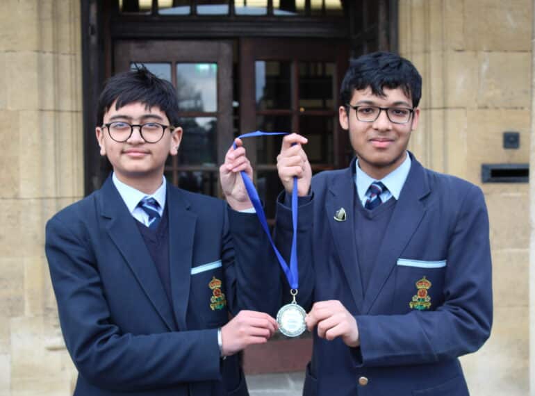 Flying the flag in AI: QE pair win gold in global competition