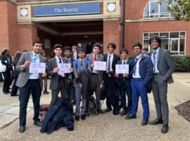 Defending the indefensible? ‘Outstanding’ success of boys at debating conference, where QE delegates had to represent Russia